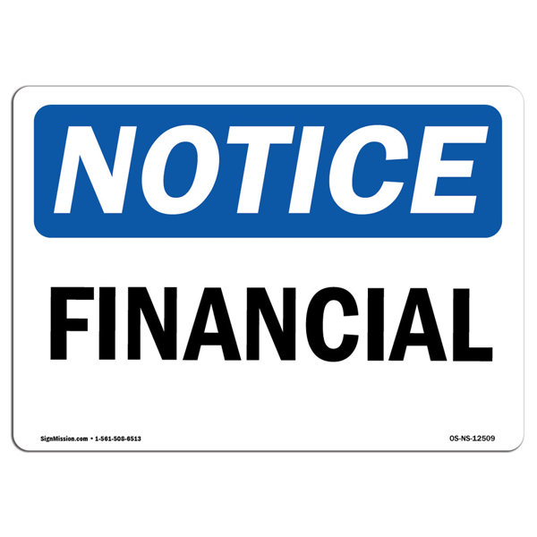 SignMission Financial Sign Wayfair